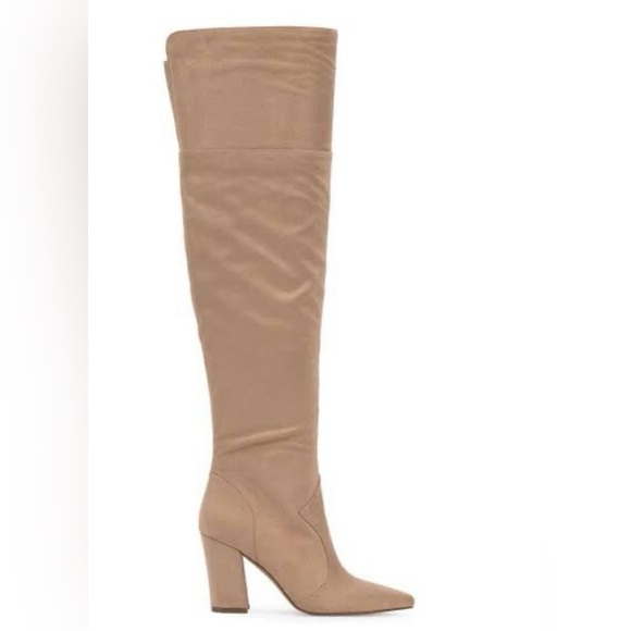 Jessica Simpson Habella Faux Suede Pointed Toe Over-the-knee Boots - Picture 1 of 6